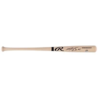 Batte de baseball professionnelle Rawlings Blonde autographiée par Nomar Garciaparra des Boston Red Sox avec l'inscription « 97 AL ROY »