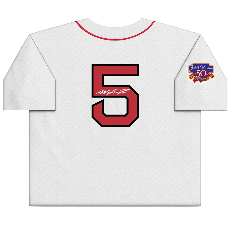 Maillot authentique Mitchell & Ness blanc autographié par Nomar Garciaparra des Boston Red Sox