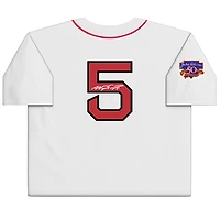 Maillot authentique Mitchell & Ness blanc autographié par Nomar Garciaparra des Boston Red Sox