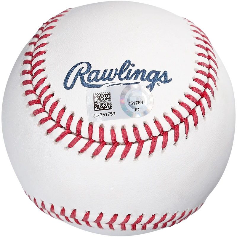 Balle de baseball autographiée par Pedro Martinez des Red Sox de Boston, avec le logo du Temple de la renommée
