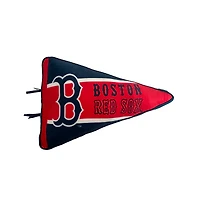 Coussin à fanion Pegasus Boston Red Sox à rayures demi-lune