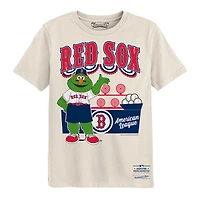 T-shirt Mitchell & Ness crème Boston Red Sox pour enfants d'âge préscolaire