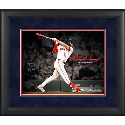 Photo encadrée avec fac-similé de la signature de Roman Anthony, joueur des Red Sox de Boston (11 x 14 pouces).