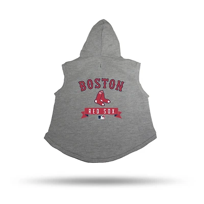 Sweat à capuche gris pour animaux de compagnie des Boston Red Sox Sparo
