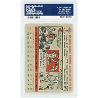Carte Ted Williams des Red Sox de Boston de 1956, dos gris, n° 5, authentifiée par PSA (3,5 pouces).