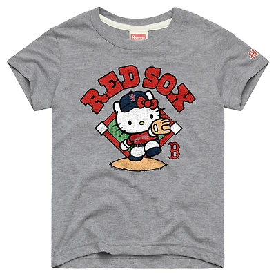 Toddler Homage  Gray Boston Red Sox Hello Kitty x MLB Tri-Blend T-Shirt