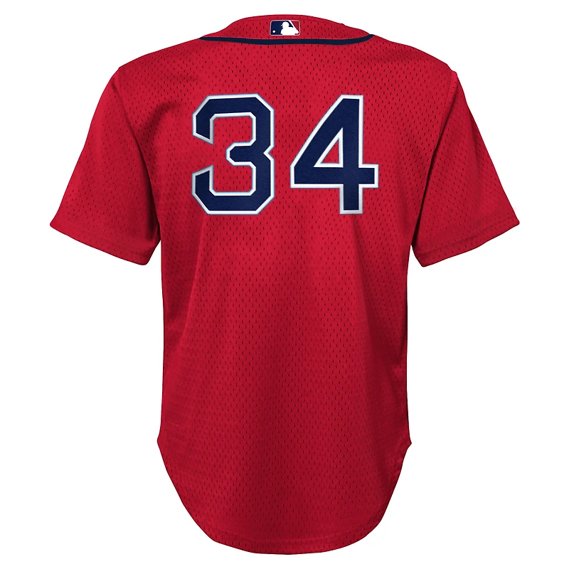 Toddler Mitchell & Ness David Ortiz Red Boston Sox Cooperstown Collection Mesh Batting Practice Jersey