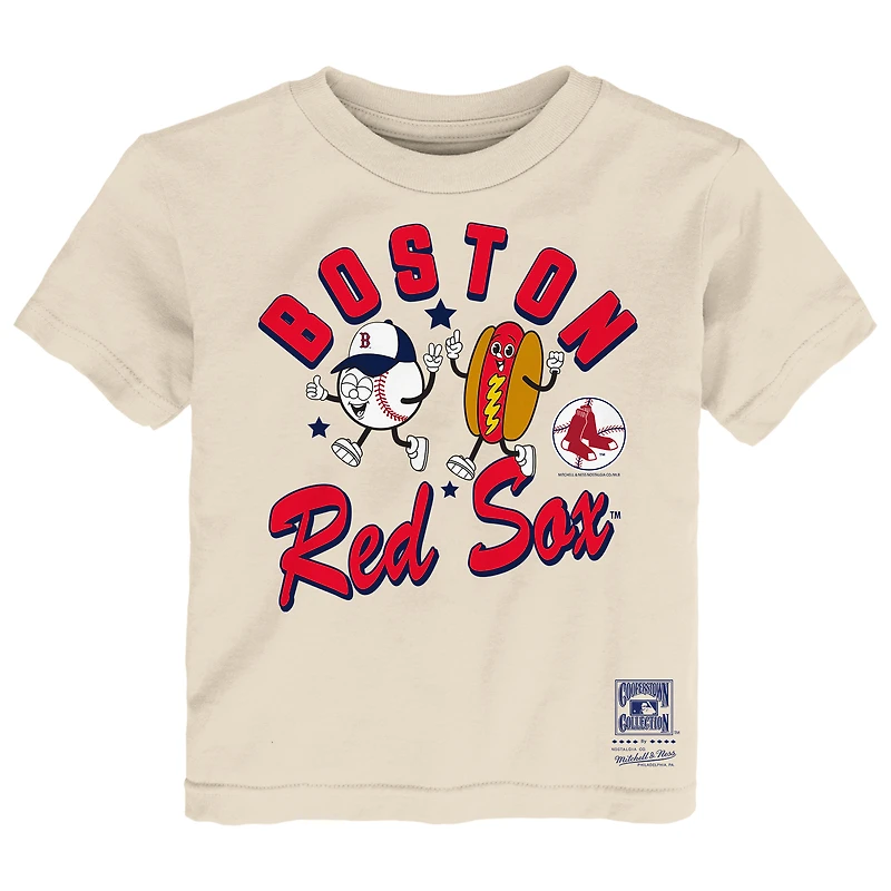 T-shirt Mitchell & Ness naturel Boston Red Sox pour tout-petit