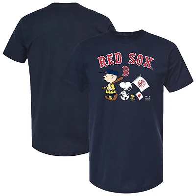 Toddler  Navy Boston Red Sox Peanuts Flag T-Shirt