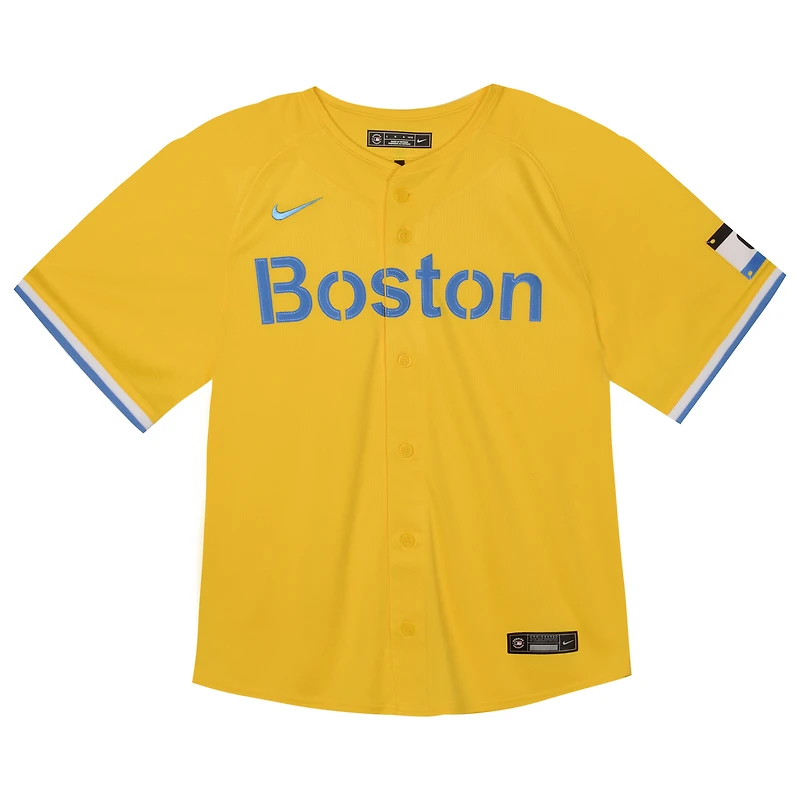Maillot de joueur Nike David Ortiz doré des Red Sox Boston City Connect Limited pour tout-petit