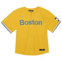 Maillot de joueur Nike David Ortiz doré des Red Sox Boston City Connect Limited pour tout-petit
