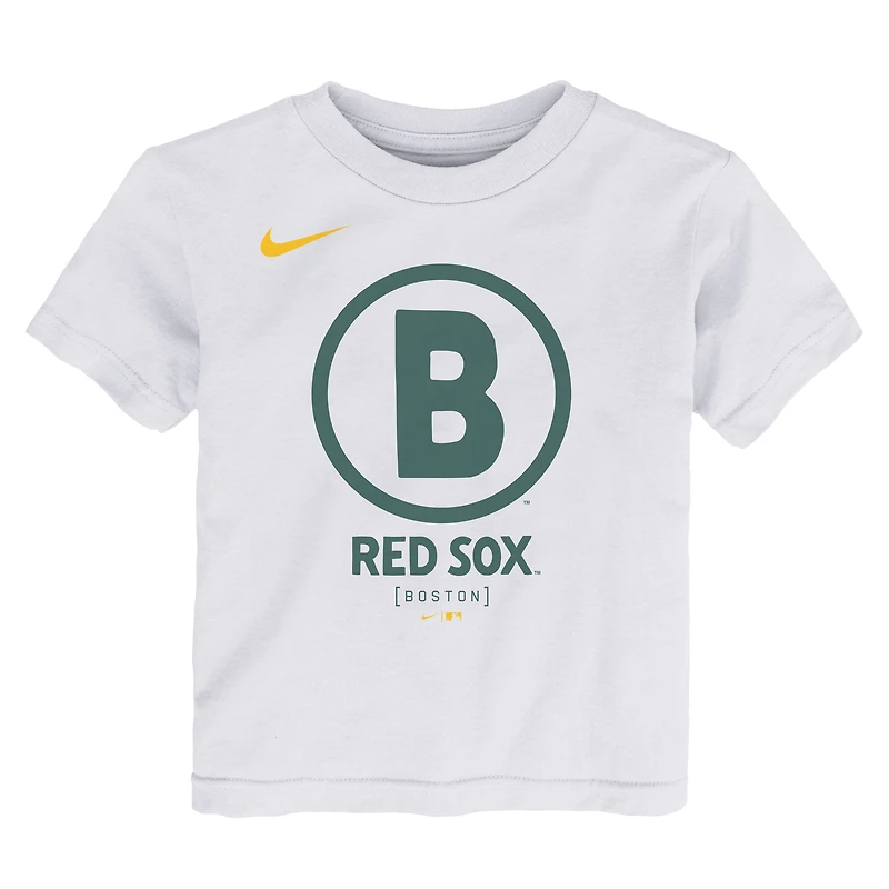 Toddler Nike White Boston Red Sox City Connect Logo T-Shirt