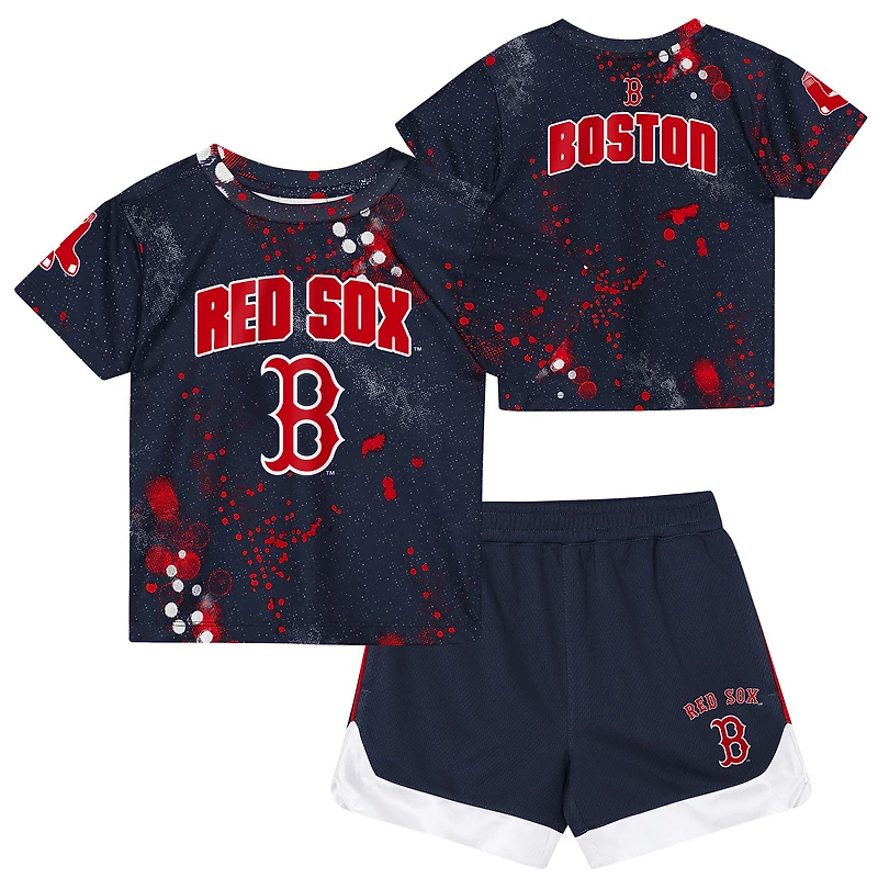 Toddler Outerstuff Navy Boston Red Sox Pinch Hitter T-Shirt & Shorts Set