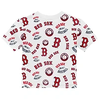 Toddler Outerstuff  White Boston Red Sox Run Down T-Shirt