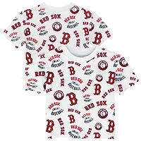 T-shirt Outerstuff blanc Boston Red Sox Run Down pour tout-petit