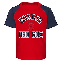 Ensemble t-shirt et short Boston Red Sox Groundout Baller pour tout-petit, rouge/gris chiné