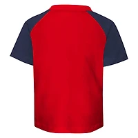 Ensemble t-shirt et short Boston Red Sox Groundout Baller pour tout-petit, rouge/gris chiné