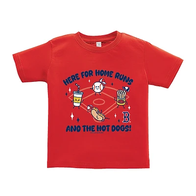 Toddler Soft as a Grape Red Boston Sox Snack T-Shirt