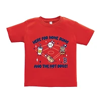 Toddler Soft as a Grape  Red Boston Sox Snack T-Shirt