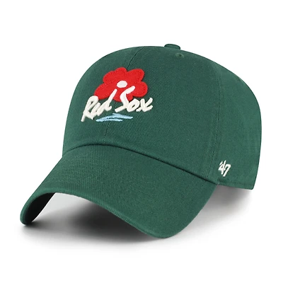 Casquette unisexe ajustable '47 Green Boston Red Sox Flora Gallery Clean Up