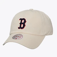 Unisex Mitchell & Ness Cream Boston Red Sox Off-Season 1904 Strapback Adjustable Hat
