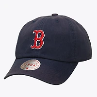 Casquette unisexe Mitchell & Ness bleu marine Boston Red Sox 1904 Soft Wash ajustable