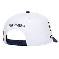 Unisex Mitchell & Ness White/Navy Boston Red Sox XL Script Pro Crown Adjustable Hat