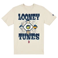Unisex New Era Cream Boston Red Sox Looney Tunes T-Shirt