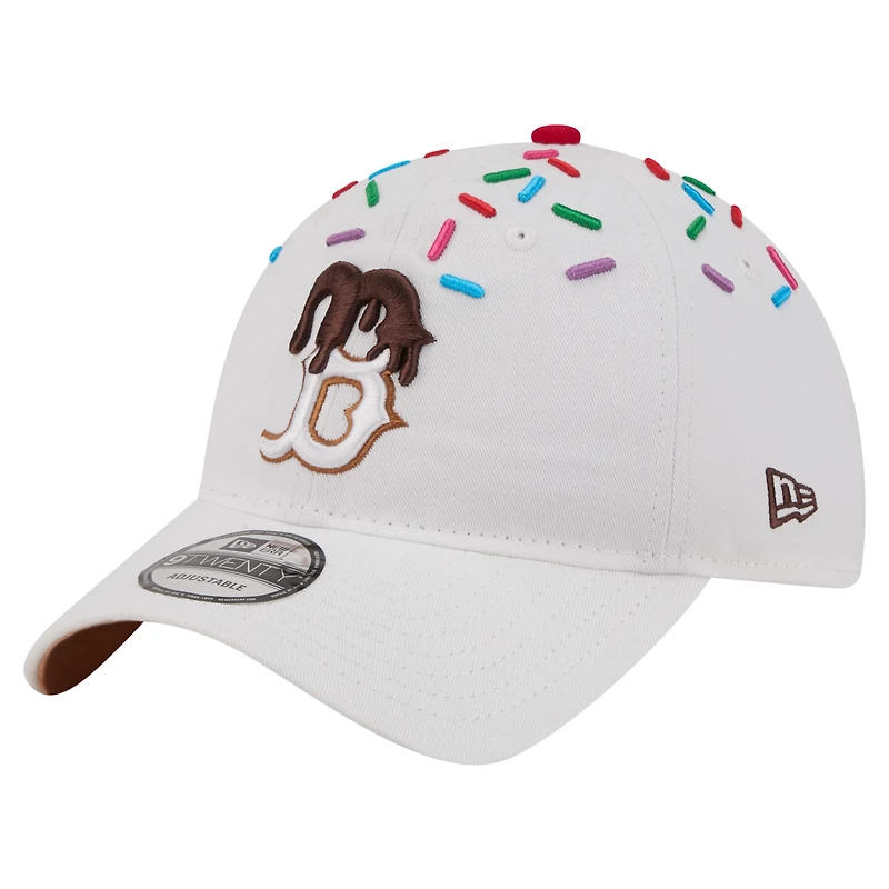 Casquette unisexe New Era blanche Boston Red Sox Sprinkle 9TWENTY ajustable