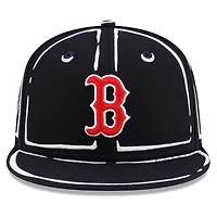 Unisex New Era x Joshua Vides Navy Boston Red Sox Outline 59FIFTY Fitted Hat