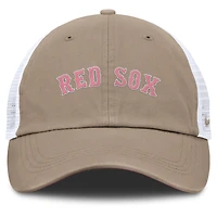 Casquette ajustable Nike unisexe kaki/blanc Boston Red Sox Mother's Day Club Trucker