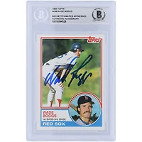 Carte de recrue authentifiée signée Wade Boggs par les Red Sox de Boston Topps #498 de 1983, Beckett Fanatics