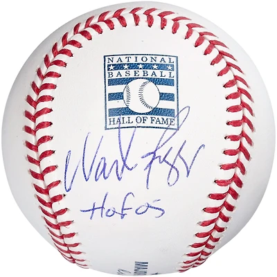 Logo HOF autographié par Wade Boggs des Red Sox de Boston