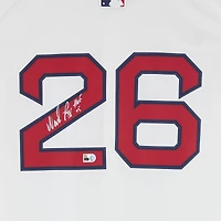 Maillot blanc Nike Limited autographié par Wade Boggs des Red Sox de Boston avec inscription « HOF 05 »