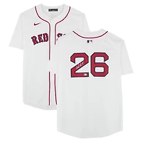 Maillot blanc Nike Limited autographié par Wade Boggs des Red Sox de Boston avec inscription « HOF 05 »