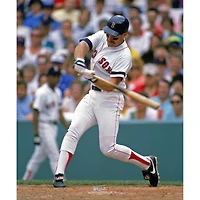 Photographie non signée de la batte Swings Wade Boggs des Boston Red Sox
