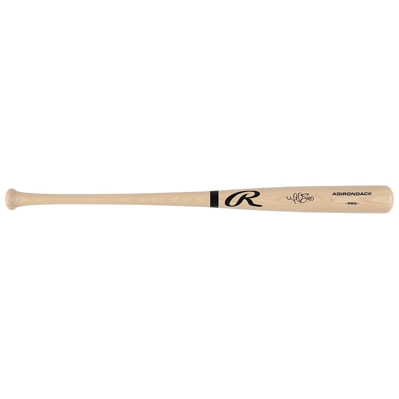 Bâton Rawlings Pro blond autographié par Willson Contreras, des Red Sox de Boston