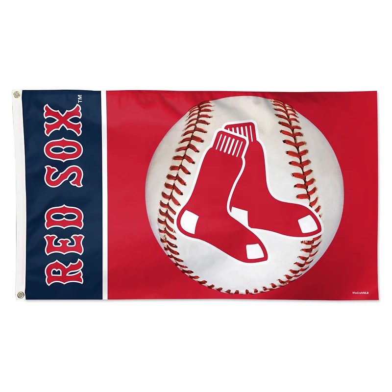 Drapeau de baseball WinCraft Boston Red Sox Deluxe 3' x 5' à une face
