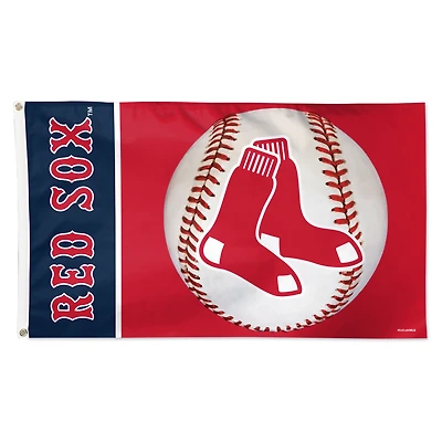 Drapeau de baseball WinCraft Boston Red Sox Deluxe 3' x 5' à une face
