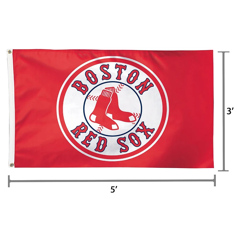 WinCraft Boston Red Sox Cercle Logo Deluxe 3' x 5' Drapeau