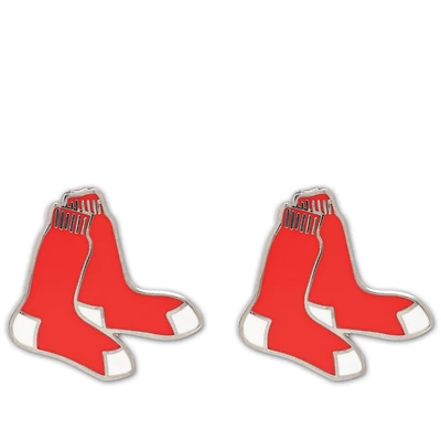 WinCraft Boston Red Sox Boucles d'oreilles avec logo post-secondaire