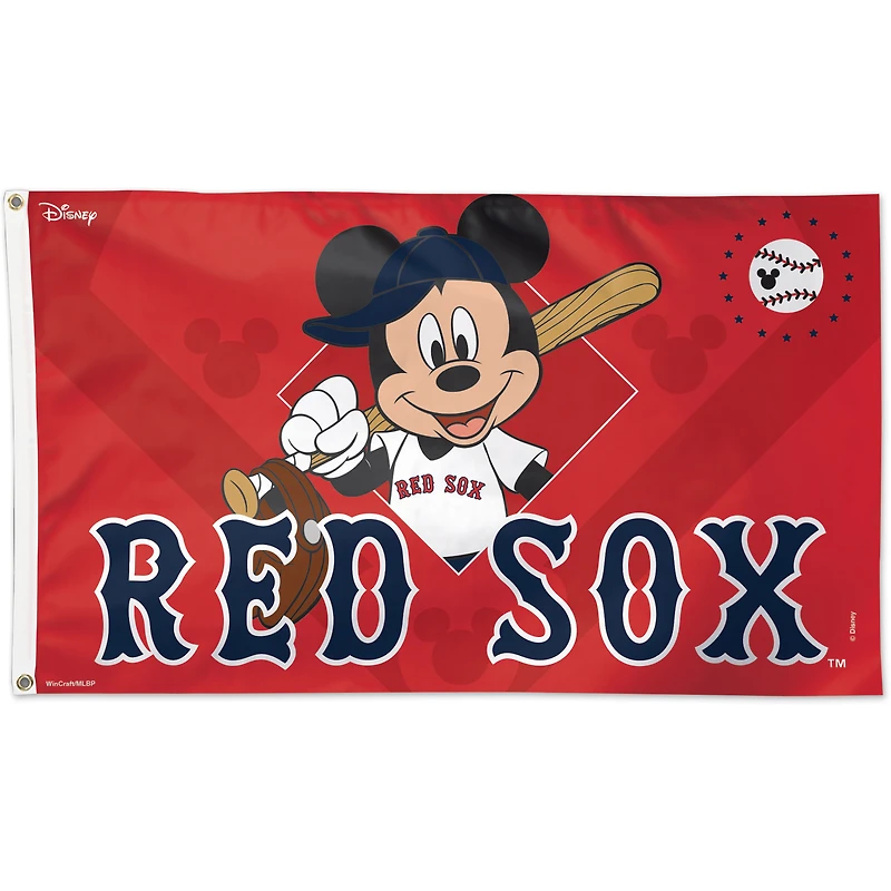 Drapeau Disney WinCraft Boston Red Sox simple face 3 pi x 5 pi