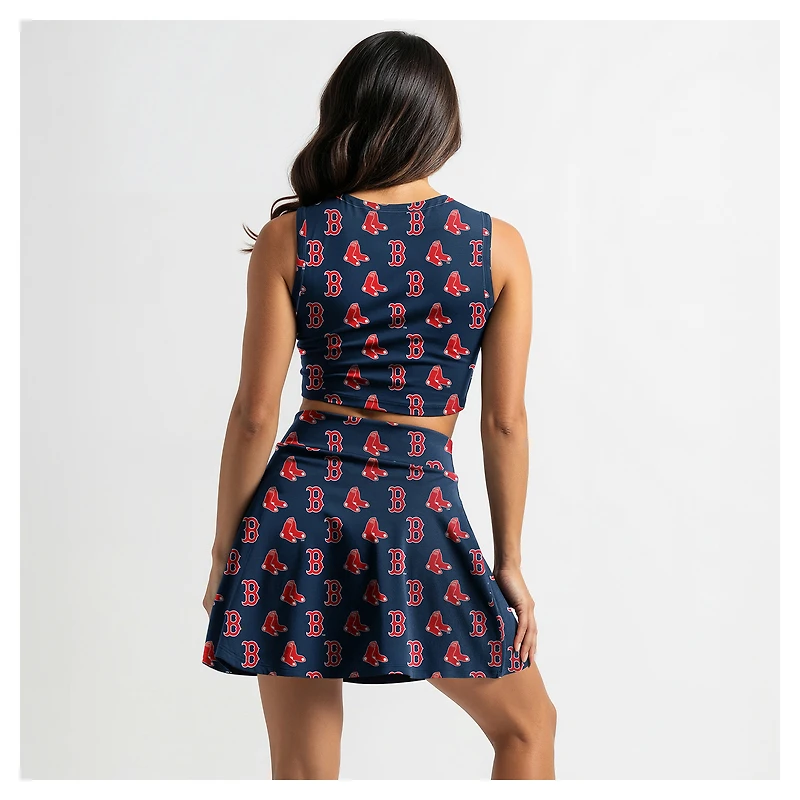 Ensemble débardeur et jupe-short en tricot bleu marine Boston Red Sox pour femme Concepts Sport