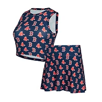 Ensemble débardeur et jupe-short en tricot bleu marine Boston Red Sox pour femme Concepts Sport