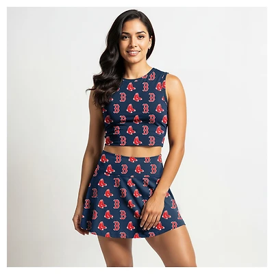 Ensemble débardeur et jupe-short en tricot bleu marine Boston Red Sox pour femme Concepts Sport