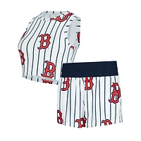 V100072 RedSox 0W24 Reel AOP Pinstripe Custom Record Knit Tank & Short Set BEDLADSLP UHT #1