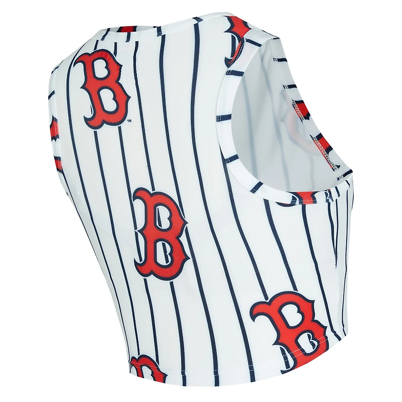 V100072 RedSox 0W24 Reel AOP Pinstripe Custom Record Knit Tank & Short Set BEDLADSLP UHT #1