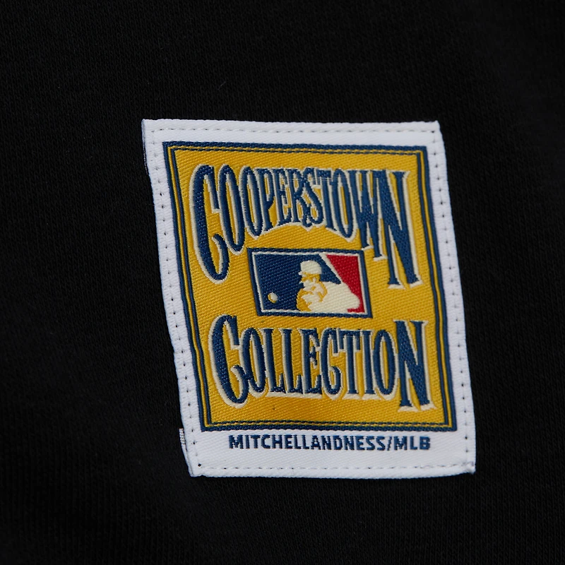 Pull zippé quart de tour noir pour femme Mitchell & Ness Boston Red Sox Cooperstown Collection