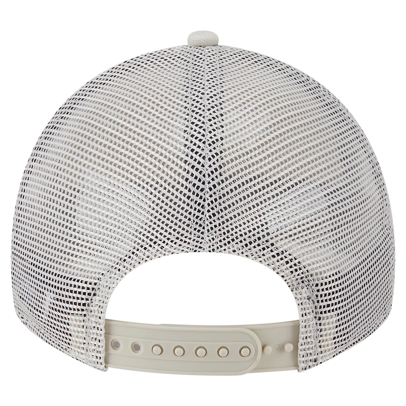 Casquette ajustable 9TWENTY à point carré beige clair des Boston Red Sox de New Era pour femme
