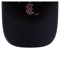 Women's New Era  Navy Boston Red Sox Preppy Team 9TWENTY Adjustable Hat